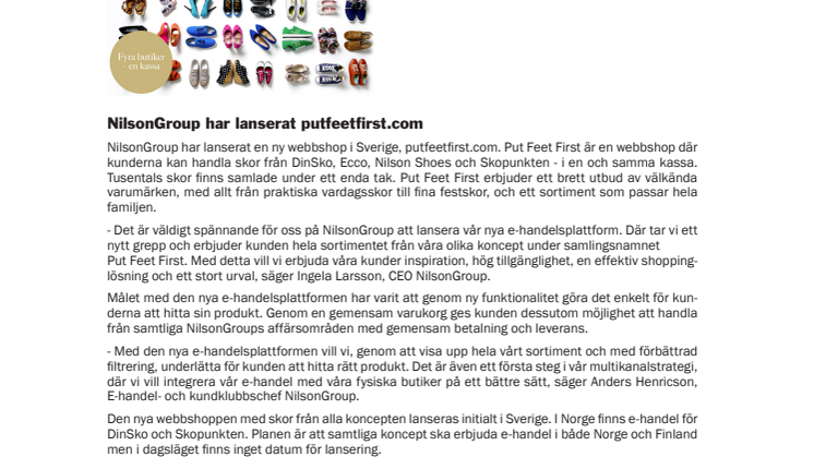 NilsonGroup har lanserat putfeetfirst.com