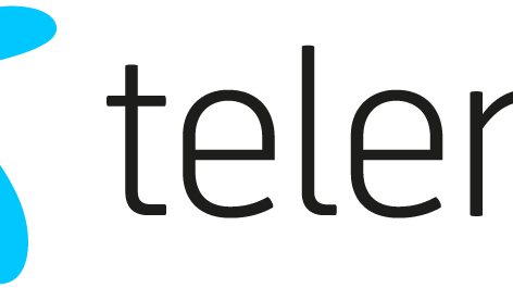 Telenor logo med skrift