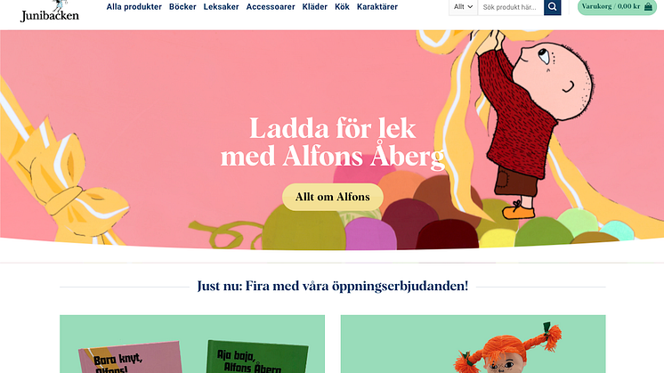 Junibacken ökar tillgängligheten – öppnar digital barnbokhandel