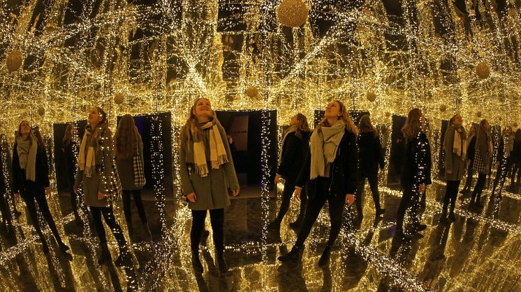 Blick in die Ausstellung "Gustav Klimt. The Gold Experience" im Kunstkraftwerk Leipzig