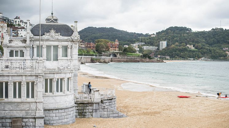 Strandpromenaden i San Sebastian 