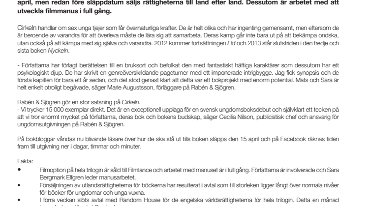Cirkeln - en blivande svensk världssuccé