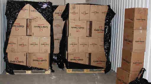 Op Quadrant Boxes of smuggled cigarettes