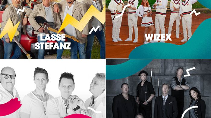 Lasse Stefanz, Wizex, Perikles och Grönwalls är fyra av grupperna i årets dansbandsprogram på Malmöfestivalen.