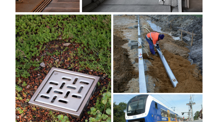 BLÜCHER visar avvattning för terrasser, parkeringsytor och tågtrafik på VA-mässan