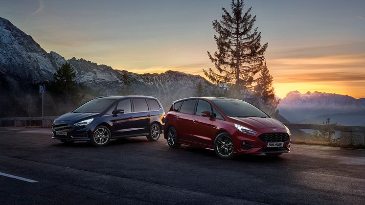 Ford sætter strøm til familiefavoritterne S-MAX og Galaxy Hybrid
