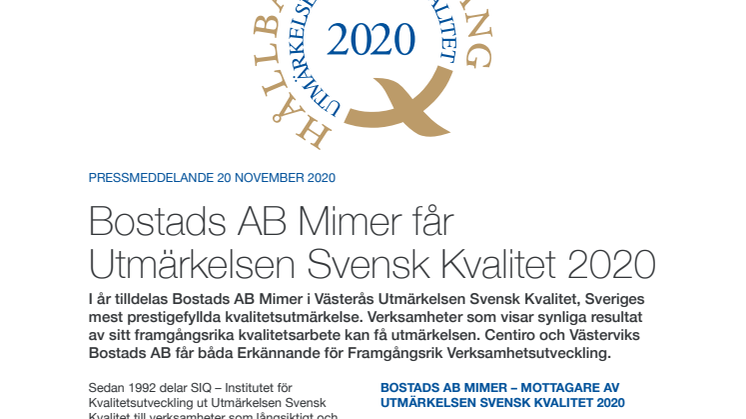 Pressmeddelande Utmärkelsen Svensk Kvalitet 2020.pdf