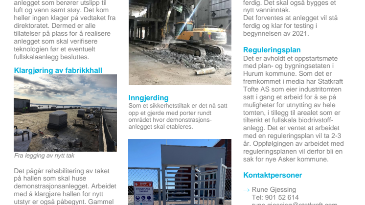 Nyhetsbrev 3 - Silva Green Fuel demoanlegg