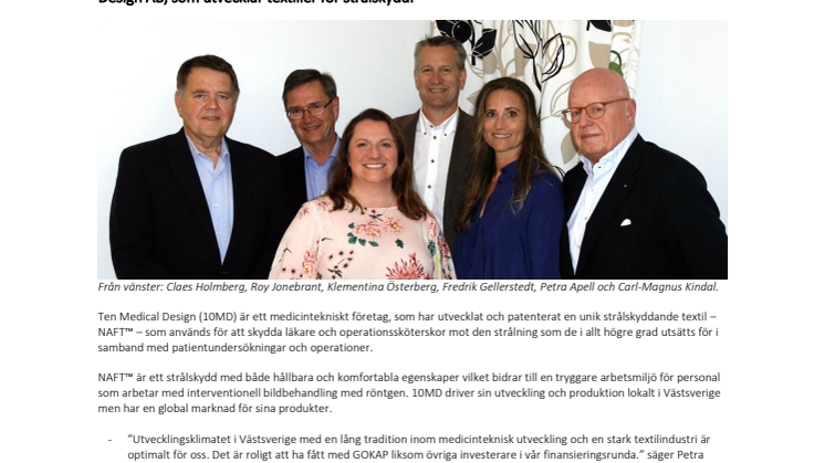 GOKAP Invest prestenterar sin första investering 