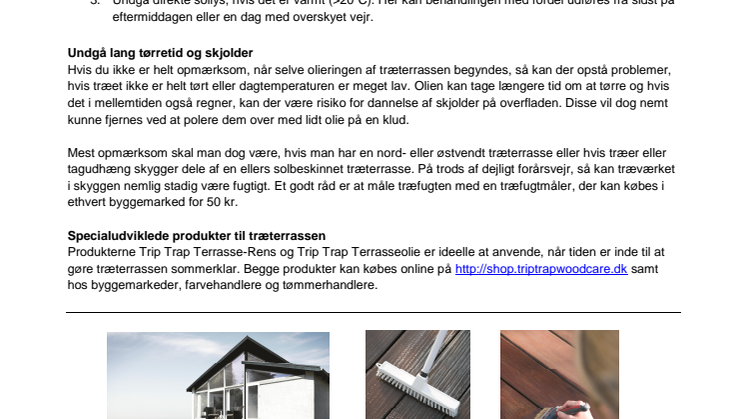 3 gode råd, når træterrassen skal behandles