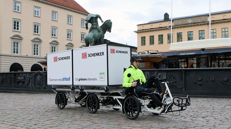 Paketleveranser med elcykel i Linköping