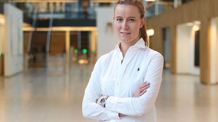 BARBERER FASTRENTENE: Storebrand Bank, her ved leder bank personmarked Caroline Johansen. 