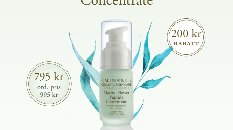 Styrke huden og motvirke aldringstegn med Marine Flower Peptide Concentrate