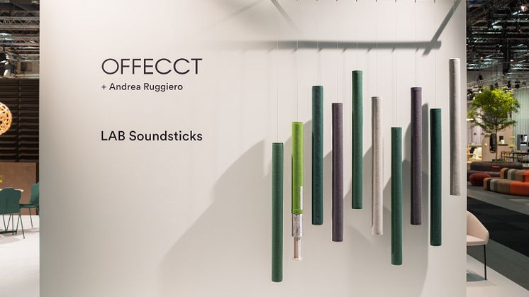Soundsticks by Andrea Ruggiero is a project within Offecct exerimental LAB 2018. The project was first presented at Stockholm Furniture Fair 2018. 
