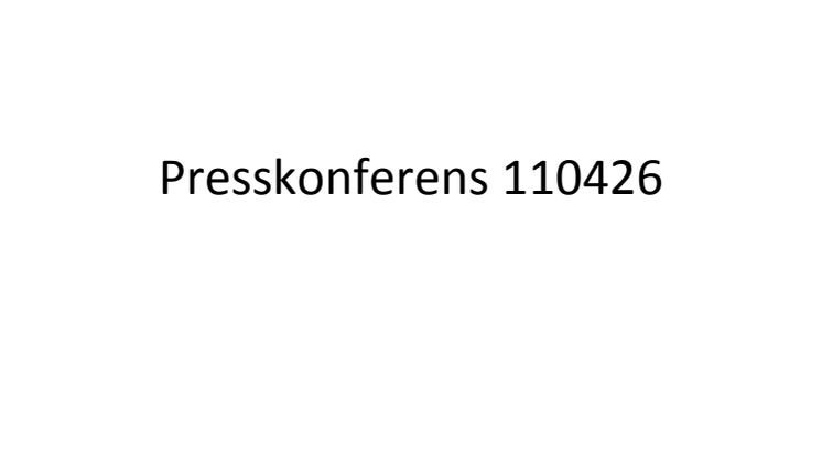 Smittskyddsläkarens presentation 26 april