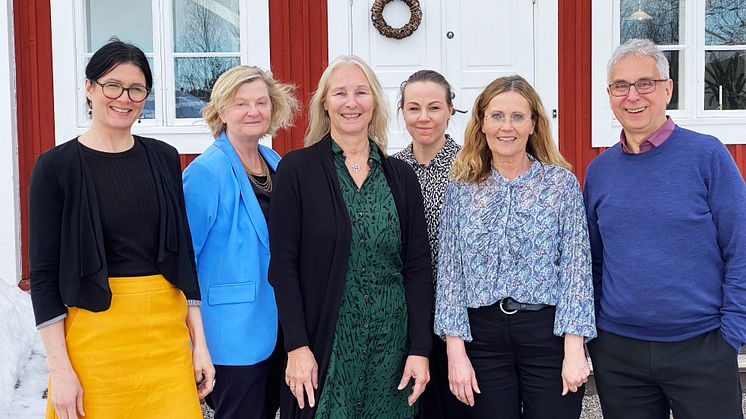 I projektledningsgruppen för forskarskolan Nära vård ingår representanter från Region Norrbotten och Luleå tekniska universitet. Foto: Luleå tekniska universitet