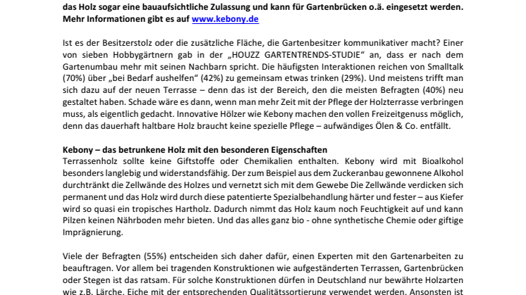 Eine Kebony-Terrasse macht dauerhaft Freu(n)de! 