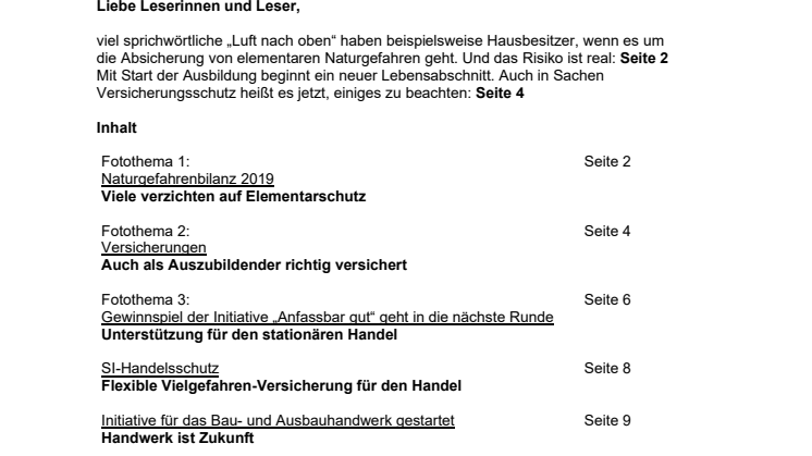 Tipps und Themen 7-2020