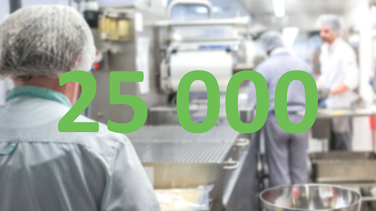 Livsmedelsindustrin behöver 25 000 nya medarbetare de kommande 12 månaderna