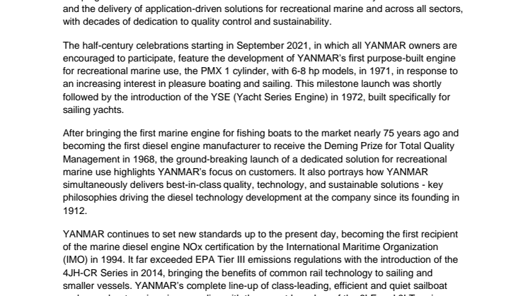 September 7th 2021 - YANMAR Celebrates 50 Years of Recreational Marine Solutions.pdf