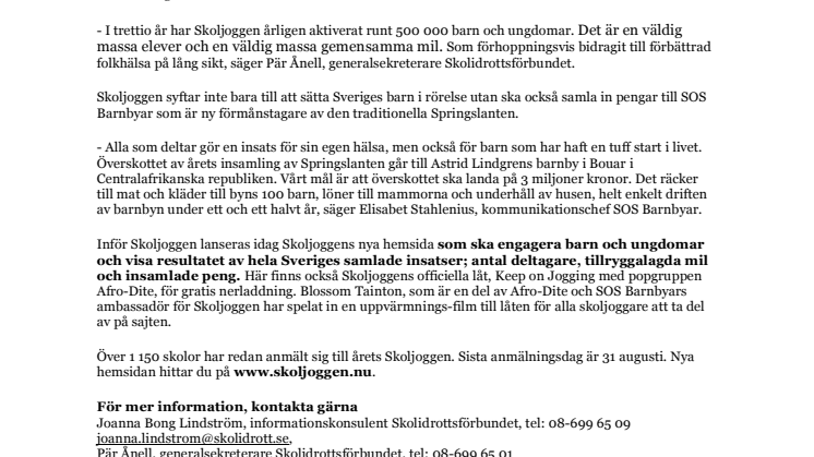 Sveriges största motionslopp firar trettio år