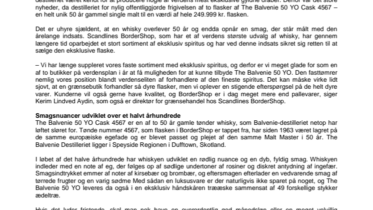 Her er whiskyen, der er mere værd end din bil