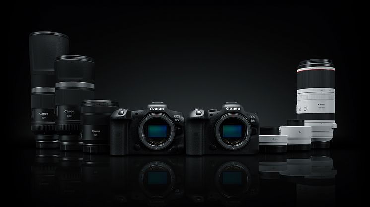 Canon lanserer fire nye RF-objektiver som utvider objektivutvalget med supertele  og to RF-telekonvertere