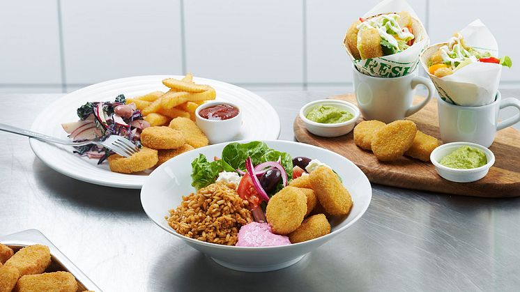 Lecora Vegetarisk Nugget går att variera och servera på många olika sätt.