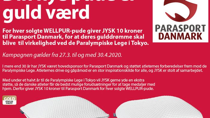 JYSK støtter Parasport Danmark med ny kampagne