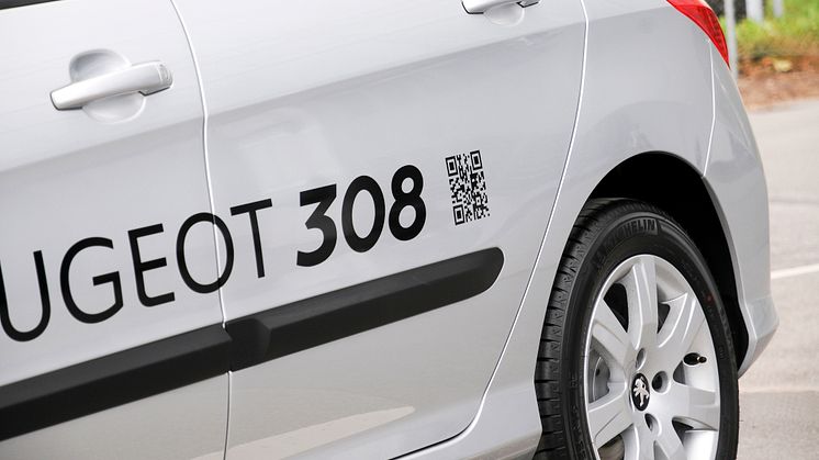 Ny Peugeot 308 med interaktiv bil-deko