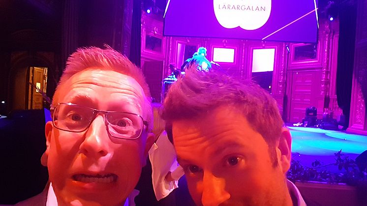 Andreas Stjerna och Johan Karlsson, lärare på Erlaskolan Södra.