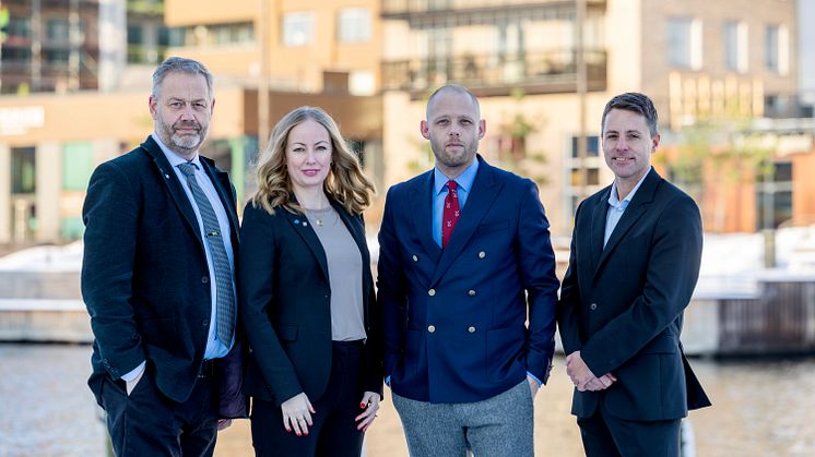 Thomas Imeryd (KD), Andrea Kronvall (SD), Bino Drummond (M) och Robert Beronius (L).
