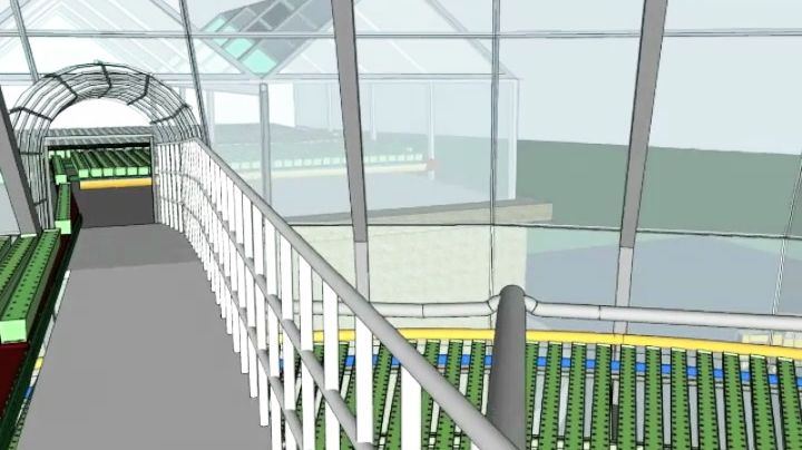 An inside view of the Plantagon Greenhouse for urban agriculture (without music)