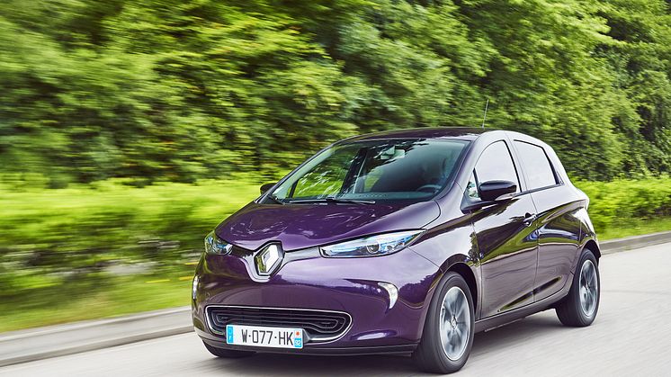 Renault ZOE - mest sålda elbilen i augusti 2018