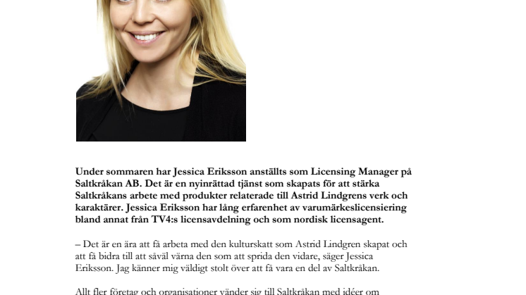 Ny Licensing Manager på Saltkråkan