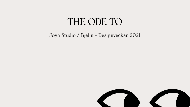 Katalog till konstutställning med konst kurerad av The Ode To.