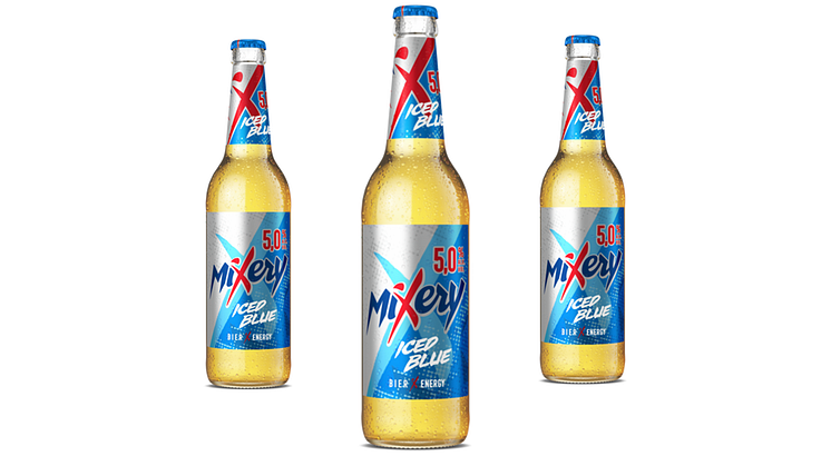 MiXery Iced Blue in der neuen  0,5 l Flasche
