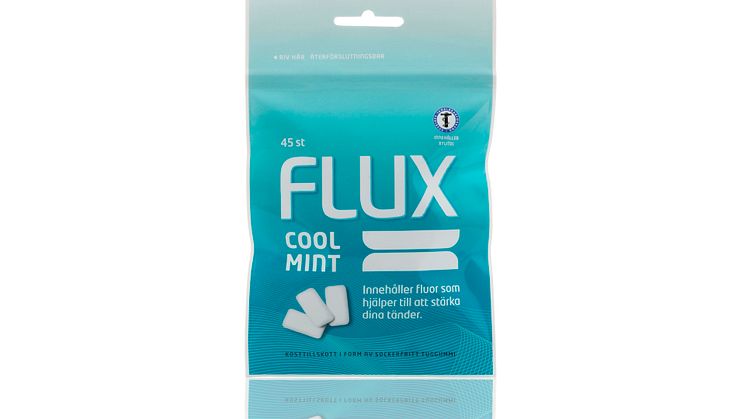 Flux Coolmint Tuggummi, 45 st