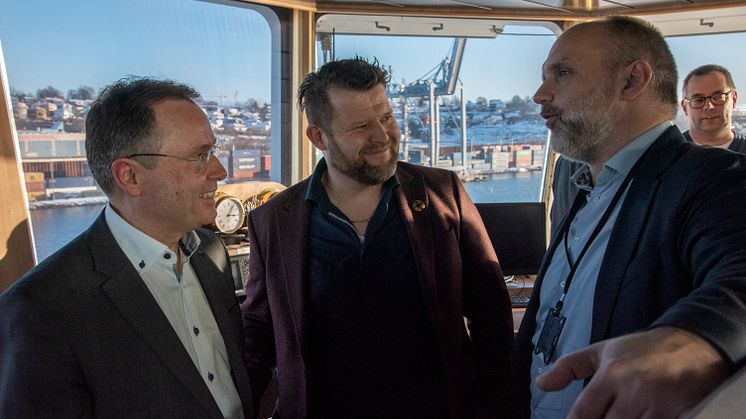 Left to right: Gunnar Pedersen, Svein David Medhaug, Øyvind Lund