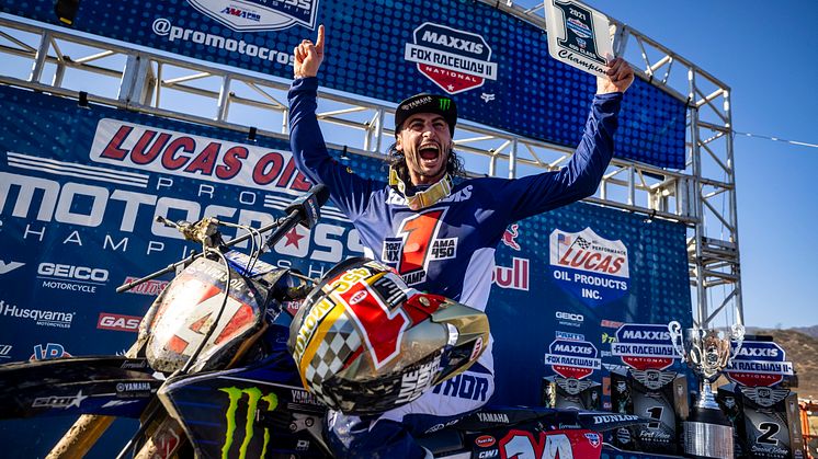 Dylan Ferrandis Wins His First 450MX Title and Yamaha’s First Since 2007