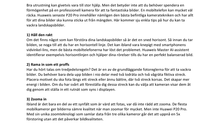 7 enkla tips: Så tar du den ultimata landskapsbilden med din smartphone
