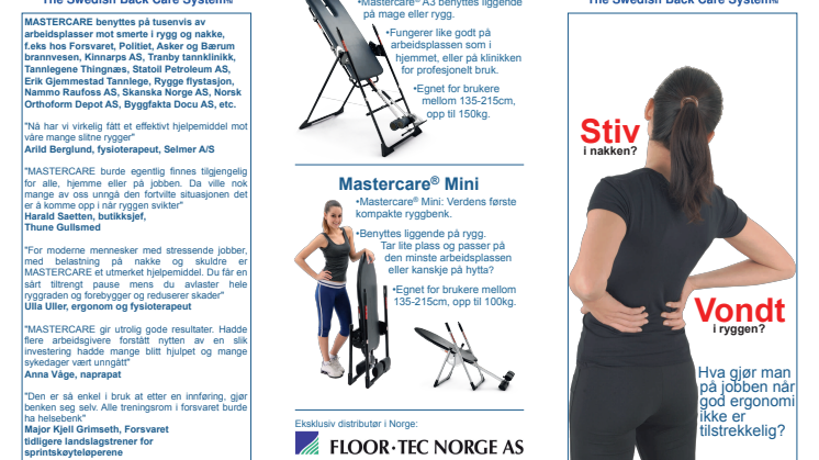 Mastercare brosjyre