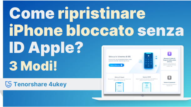 resettare iPhone senza ID Apple