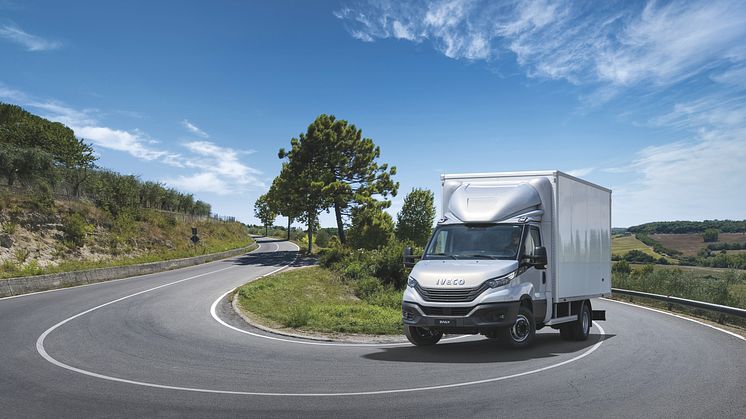 IVECO Daily er konstruert for å tåle sin last ved at kjøretøyet er bygd som en lastebil med C-ramme.