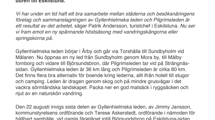 Ny led knyter samman Eskilstuna och Strängnäs