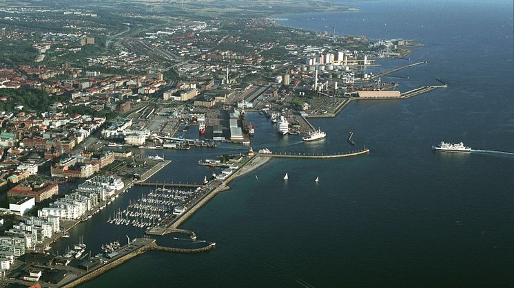 Flygbild Norra Hamnen norr