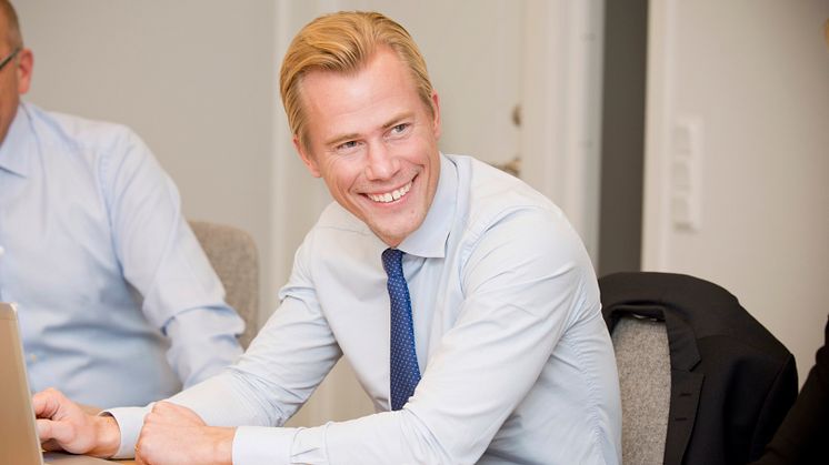 Christian Claesson, Regionchef Öst och utvecklingsansvarig för affärsområde Handel på Lundbergs. 