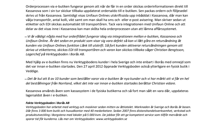 Verktygsboden i Borås ligger i framkant med hjälp av smarta IT-system.