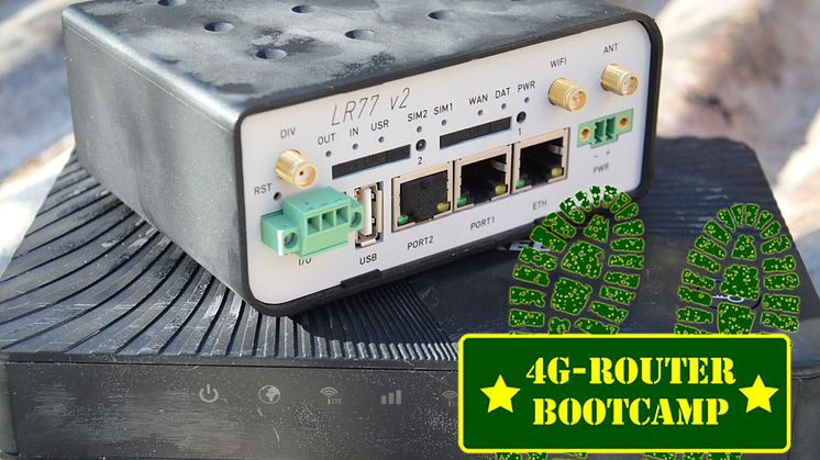 4G routertest: router bootcamp 2016