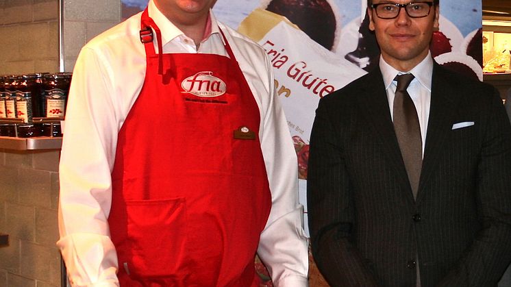 ROYAL VISIT FOR FRIA TO CELEBRATE THE UK'S GROWING APPETITE FOR NORDIC NOSH  